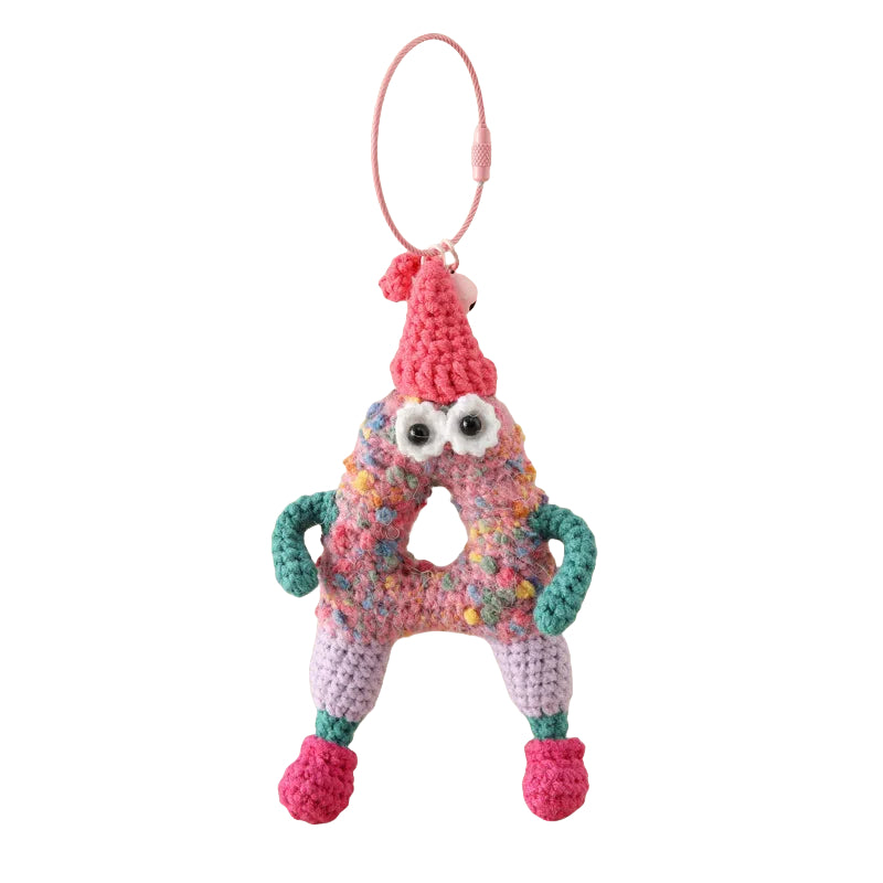 Fait main - Œil crocheté - Vase à motifs - Étui à briquet de style - Mini sac collier pour les essentiels du quotidien