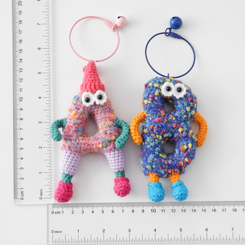 Fait main - Œil crocheté - Vase à motifs - Étui à briquet de style - Mini sac collier pour les essentiels du quotidien