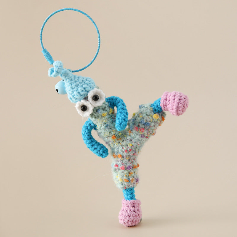 Fait main - Œil crocheté - Vase à motifs - Étui à briquet de style - Mini sac collier pour les essentiels du quotidien