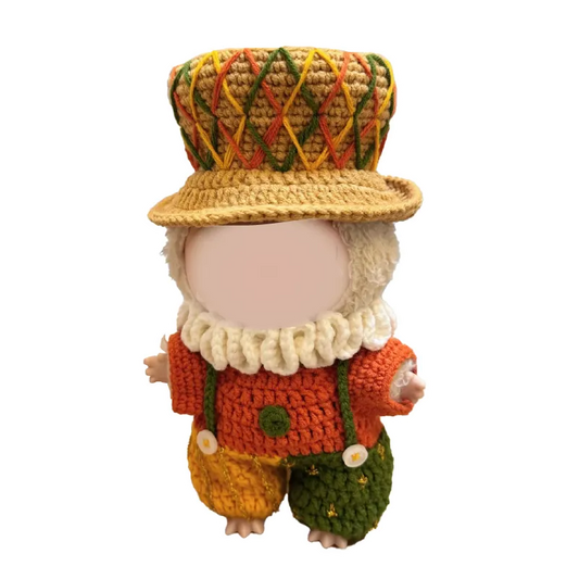 Crochet WhimsyDoll Circus Little Duke Outfit Pattern | Top Hat & Colorful Ensemble