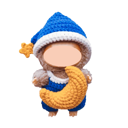 Crochet Moon & Stars Pajama Outfit Pattern for Dolls