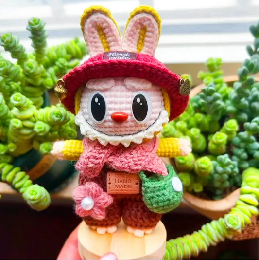 Cute Crochet Bunny Ear Doll & Outfit Pattern – Fits Small Plush Dolls